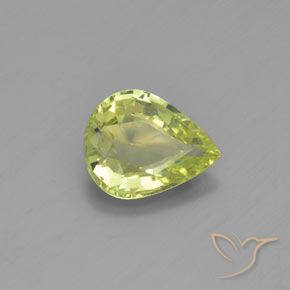 Crisoberillo Giallo medio naturale da 1.01 ct, Forma a pera, VVS