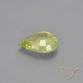 Crisoberillo Giallo medio naturale da 1.01 ct, Forma a pera, VVS