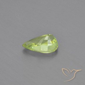 Crisoberillo Verde chiaro naturale da 1.08 ct, Forma a pera, VVS-VS