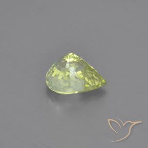 Crisoberillo Limone giallo naturale da 1.09 ct, Forma a pera, VVS