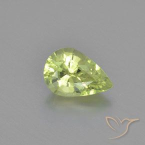 1.26ct Naturale Verde caldo Crisoberillo, Forma a pera, VVS