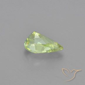 Crisoberillo Verde medio naturale da 1.13 ct, Forma a pera, VVS-VS