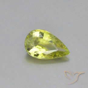 1.03ct Naturale Limone giallo Crisoberillo, Forma a pera, VVS