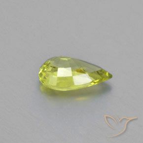 Crisoberillo Limone giallo naturale da 1.03 ct, Forma a pera, VVS