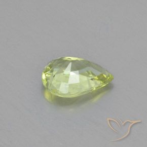 Crisoberillo Giallo Limone Chiaro naturale da 1.14 ct, Forma a pera, VVS