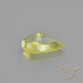 Crisoberillo Limone giallo naturale da 1.15 ct, Forma a pera, VVS
