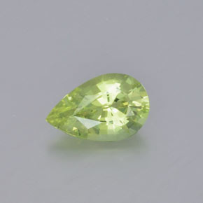 Crisoberillo Verde Lime Chiaro naturale da 0.83 ct, Forma a pera, VVS