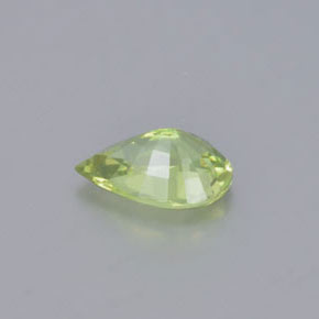 Crisoberillo Verde Lime Chiaro naturale da 0.83 ct, Forma a pera, VVS