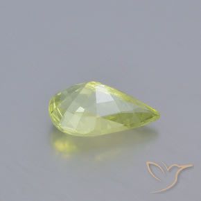 Crisoberillo Giallo Limone Chiaro naturale da 1.10 ct, Forma a pera, VVS