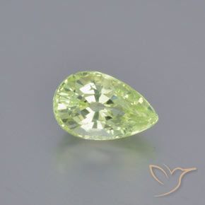 1.26ct Naturale Verde chiaro Crisoberillo, Forma a pera, VVS-VS