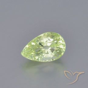 Crisoberillo Verde chiaro naturale da 1.26 ct, Forma a pera, VVS-VS