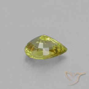 Crisoberillo Giallo verdastro naturale da 1.02 ct, Forma a pera, VVS