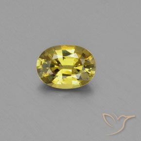 1.22ct Naturale Giallo chiaro Crisoberillo, Ovale, VVS