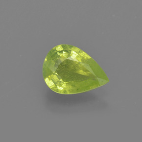 Crisoberillo Verde dorato naturale da 0.99 ct, Forma a pera, VS