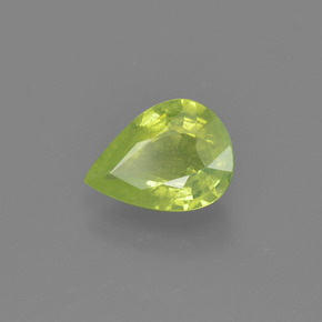 Crisoberillo Verde dorato naturale da 0.99 ct, Forma a pera, VS