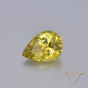 Crisoberillo Giallo di Digione naturale da 1.03 ct, Forma a pera, VVS