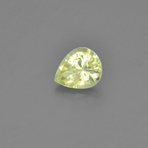 Crisoberillo naturale giallo da 1,12 ct, taglio a pera, VVS-VS
