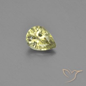 1.26ct Naturale Giallo medio Crisoberillo, Forma a pera, VVS