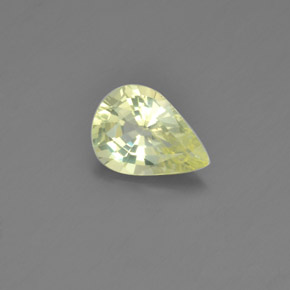 Crisoberillo naturale giallo da 1,39 ct, taglio a pera, VVS