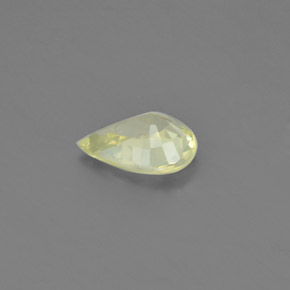 Crisoberillo naturale giallo da 1,39 ct, taglio a pera, VVS