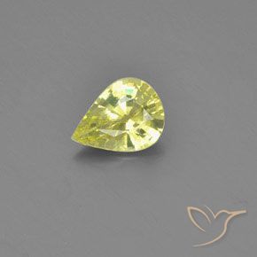 1.05ct Naturale Limone giallo Crisoberillo, Forma a pera, VVS
