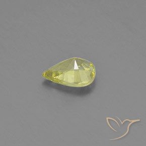 Crisoberillo Limone giallo naturale da 1.05 ct, Forma a pera, VVS