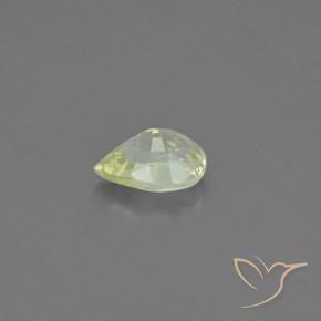 Crisoberillo Limone giallo naturale da 1.10 ct, Forma a pera, VVS-VS
