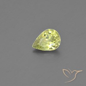 Crisoberillo Giallo medio naturale da 0.82 ct, Forma a pera, VS