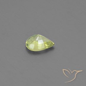 Crisoberillo Giallo medio naturale da 0.82 ct, Forma a pera, VS