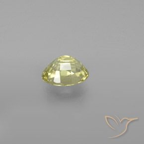 Crisoberillo Giallo chiaro naturale da 1.02 ct, Ovale, VVS