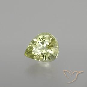 Crisoberillo Giallo verde naturale da 1.13 ct, Forma a pera, VVS