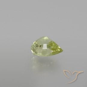 Crisoberillo Giallo verde naturale da 1.13 ct, Forma a pera, VVS