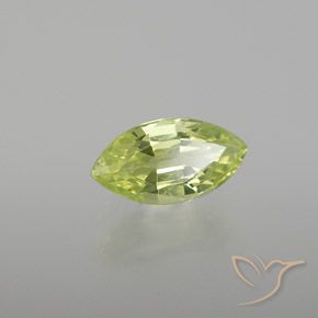 Crisoberillo Giallo Limone Chiaro naturale da 0.97 ct, Taglio marquise, VVS-VS