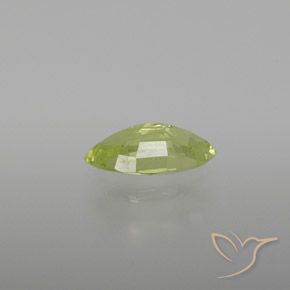 Crisoberillo Giallo Limone Chiaro naturale da 0.97 ct, Taglio marquise, VVS-VS
