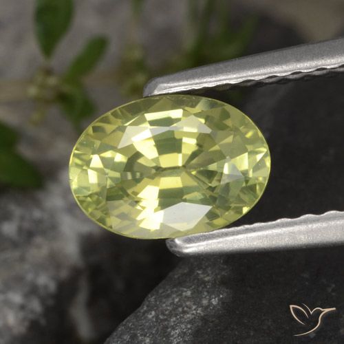 1.00ct Naturale Giallo medio Crisoberillo, Ovale, VVS