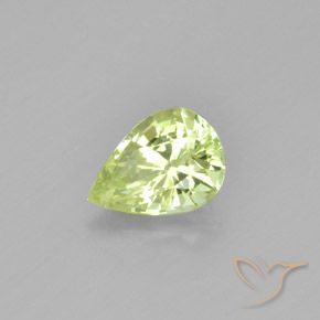 Crisoberillo Giallo Limone Chiaro naturale da 1.11 ct, Forma a pera, VVS