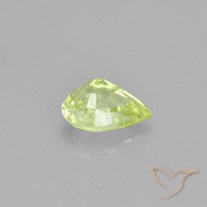 Crisoberillo Giallo Limone Chiaro naturale da 1.11 ct, Forma a pera, VVS