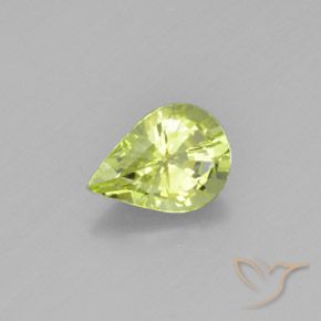 Crisoberillo Giallo Limone Chiaro naturale da 0,97 ct, Forma a pera, VS