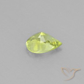 Crisoberillo Giallo Limone Chiaro naturale da 0,97 ct, Forma a pera, VS