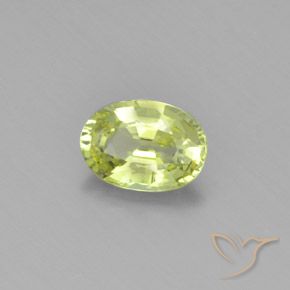 Crisoberillo Giallo chiaro naturale da 1.00 ct, Ovale, VVS