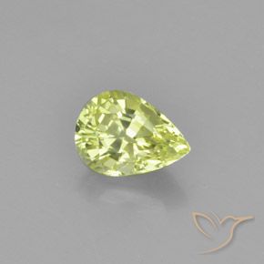 1.18ct Naturale Giallo chiaro Crisoberillo, Forma a pera, VVS