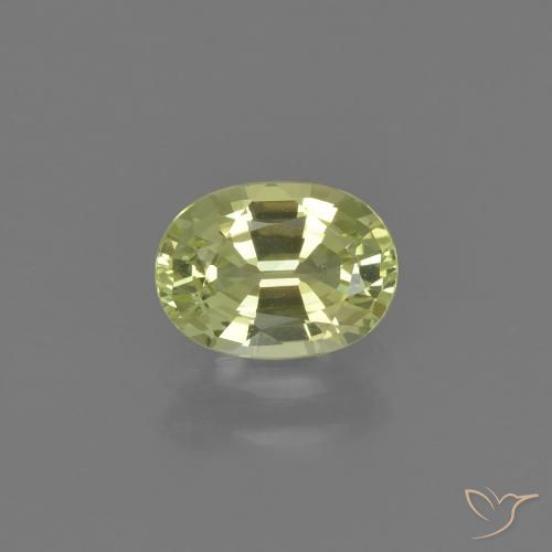 1.01ct Naturale Giallo verdastro Crisoberillo, Ovale, VVS
