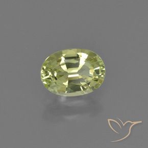 Crisoberillo Giallo verdastro naturale da 1.01 ct, Ovale, VVS