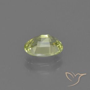 Crisoberillo Giallo verdastro naturale da 1.01 ct, Ovale, VVS