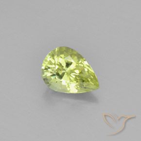 1.07ct Naturale Giallo chiaro Crisoberillo, Forma a pera, VVS