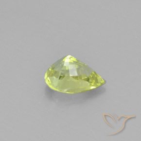 Crisoberillo Giallo chiaro naturale da 1.07 ct, Forma a pera, VVS