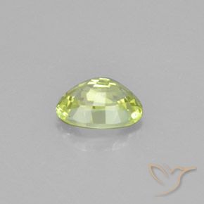 Crisoberillo Giallo chiaro naturale da 1.25 ct, Ovale, VVS