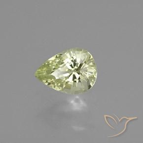 Crisoberillo Giallo medio naturale da 0.98 ct, Forma a pera, VVS