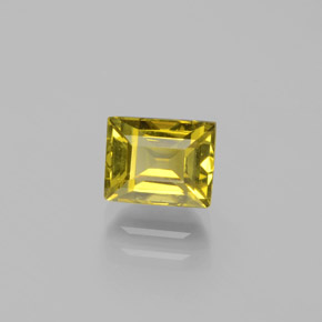 Crisoberillo Giallo verdastro naturale da 1.78 ct, Taglio a baguette, VS