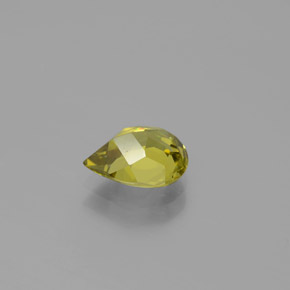 Crisoberillo Oro verdastro naturale da 1.38 ct, Forma a pera, VVS